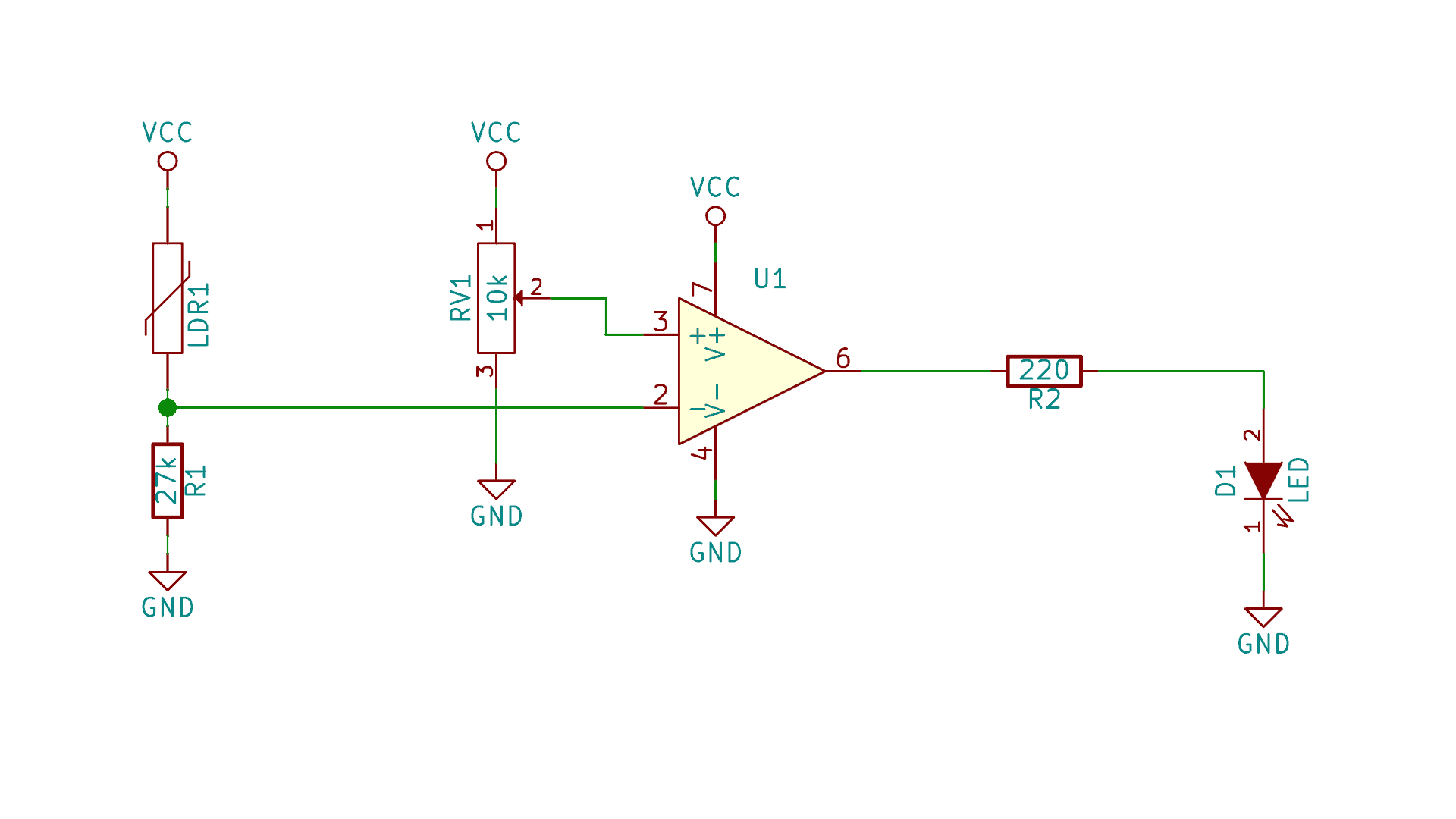 Interruptor Crepuscular con Amplificador Operacional - Electrónica